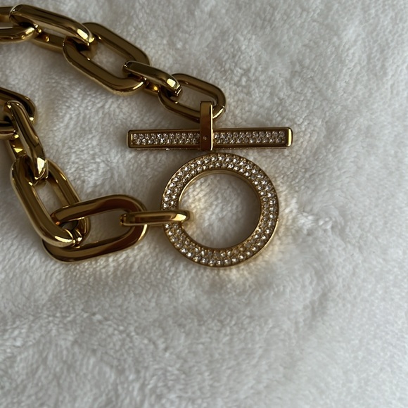 MK chunk bracelet in Gold color with stones - Picture 5 of 6